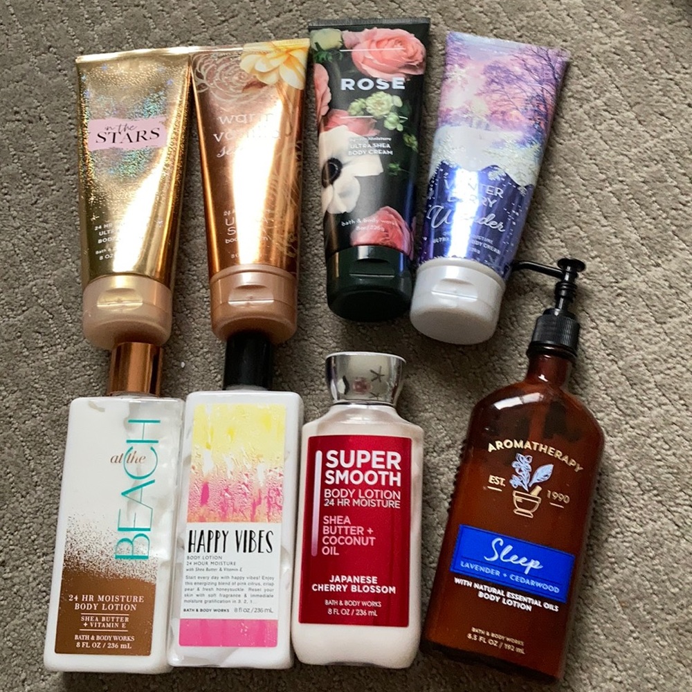 B&BW lotion lot of 8
